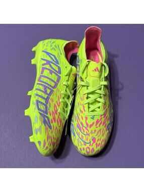 Adidas Predator 24 League FG MG Soccer Cleats Neon Green JH6471 Men’s Size 7.5